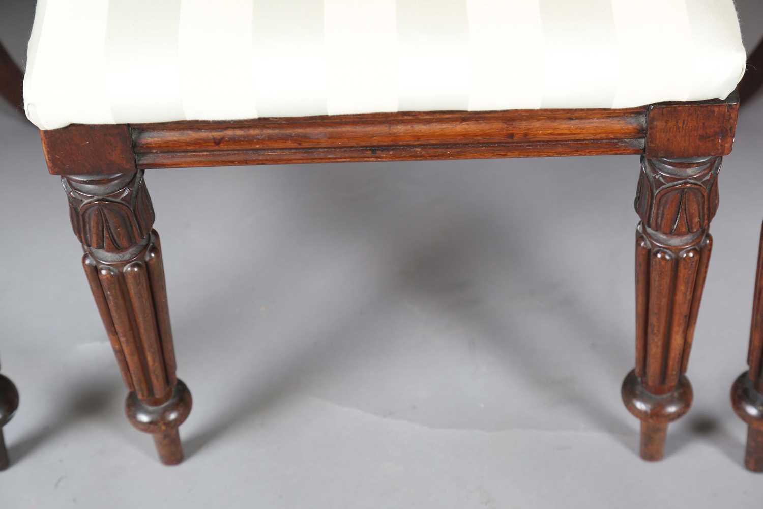 A set of six unusual Regency rosewood dining chairs, in the manner of Gillows of Lancaster, the - Image 8 of 23