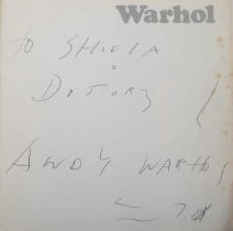 POP-ART. – The Tate Gallery (publisher). Warhol. London: The Tate Gallery, 1971. Inscribed by Andy