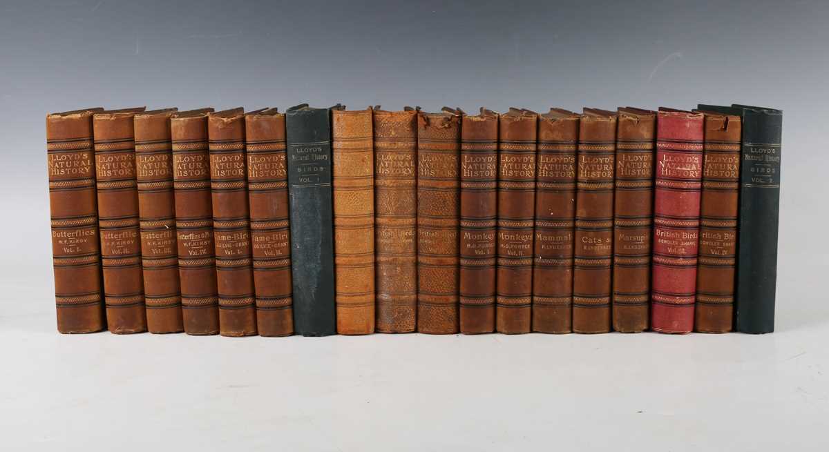BOWDLER-SHARPE, R. (editor). Lloyds Natural History. London: Edward Lloyd, 1896. 15 vols. (of 16).