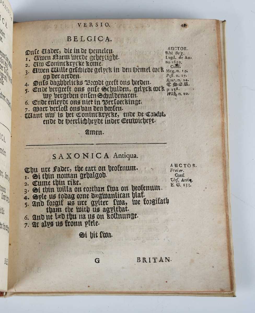 [MOTTE, Benjamin.] Oratio Dominica… Nimirum, plus Centum Linguis, Versionibus, aut Characteribus - Image 4 of 4