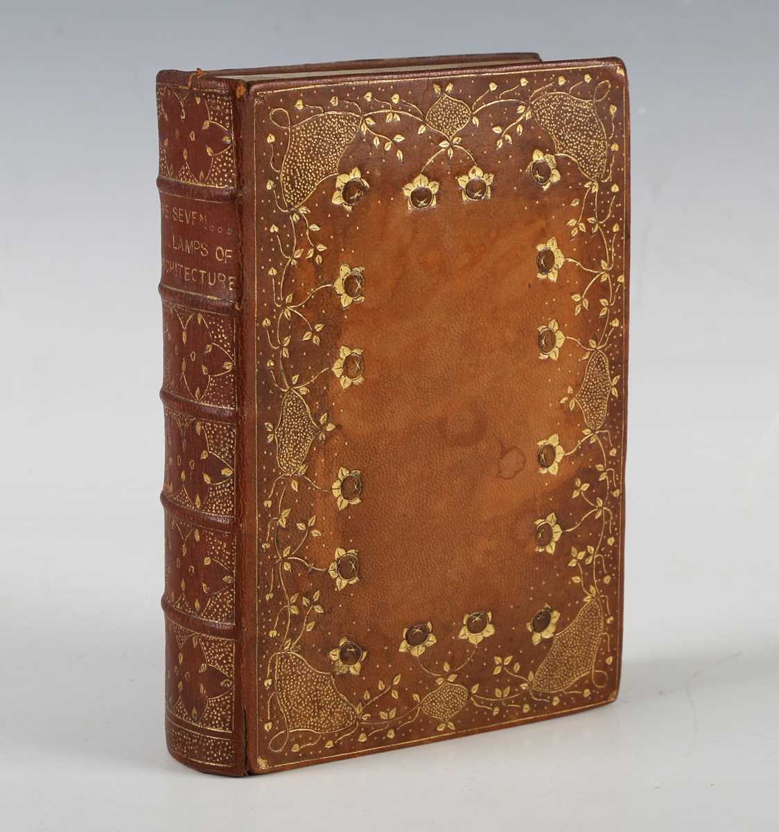 BINDING. – John RUSKIN. The Seven Lamps of Architecture. Orpington and London: George Allen, 1900.