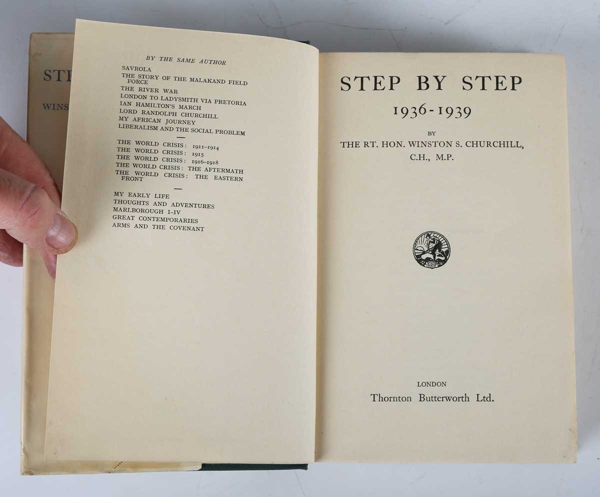 CHURCHILL, Winston S. Step by Step 1936-1939. London: Thornton Butterworth Ltd., 1939. First - Image 2 of 2