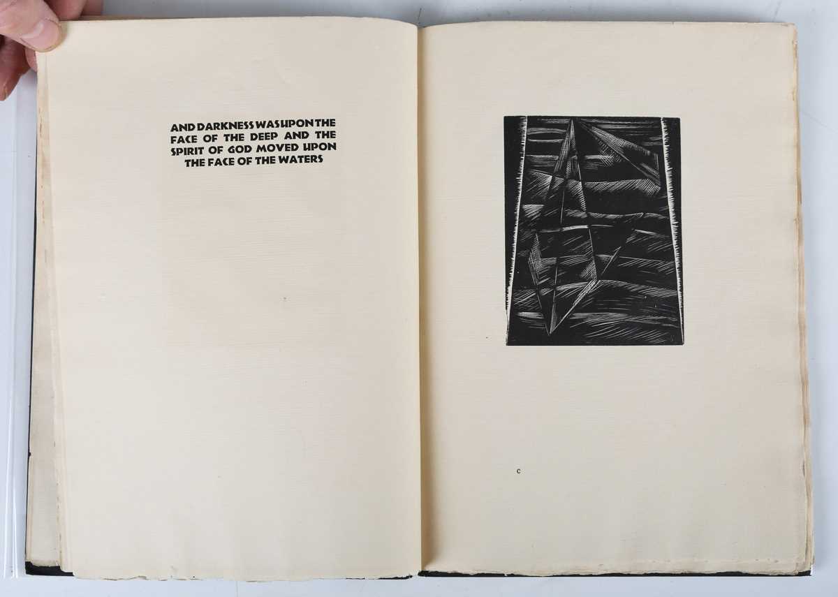 NASH, Paul (illustrator). Genesis. Twelve Woodcuts by Paul Nash with the First Chapter of Genesis in - Bild 5 aus 7