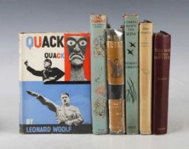 WOOLF, Leonard. Quack, Quack! London: Hogarth Press, 1937. Cheap edition, 8vo (180 x 113mm.) (Mild