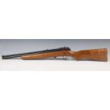 A mid-20th century .22 air rifle by Crosman, Fairport, NY, USA, detailed '140', with push-button
