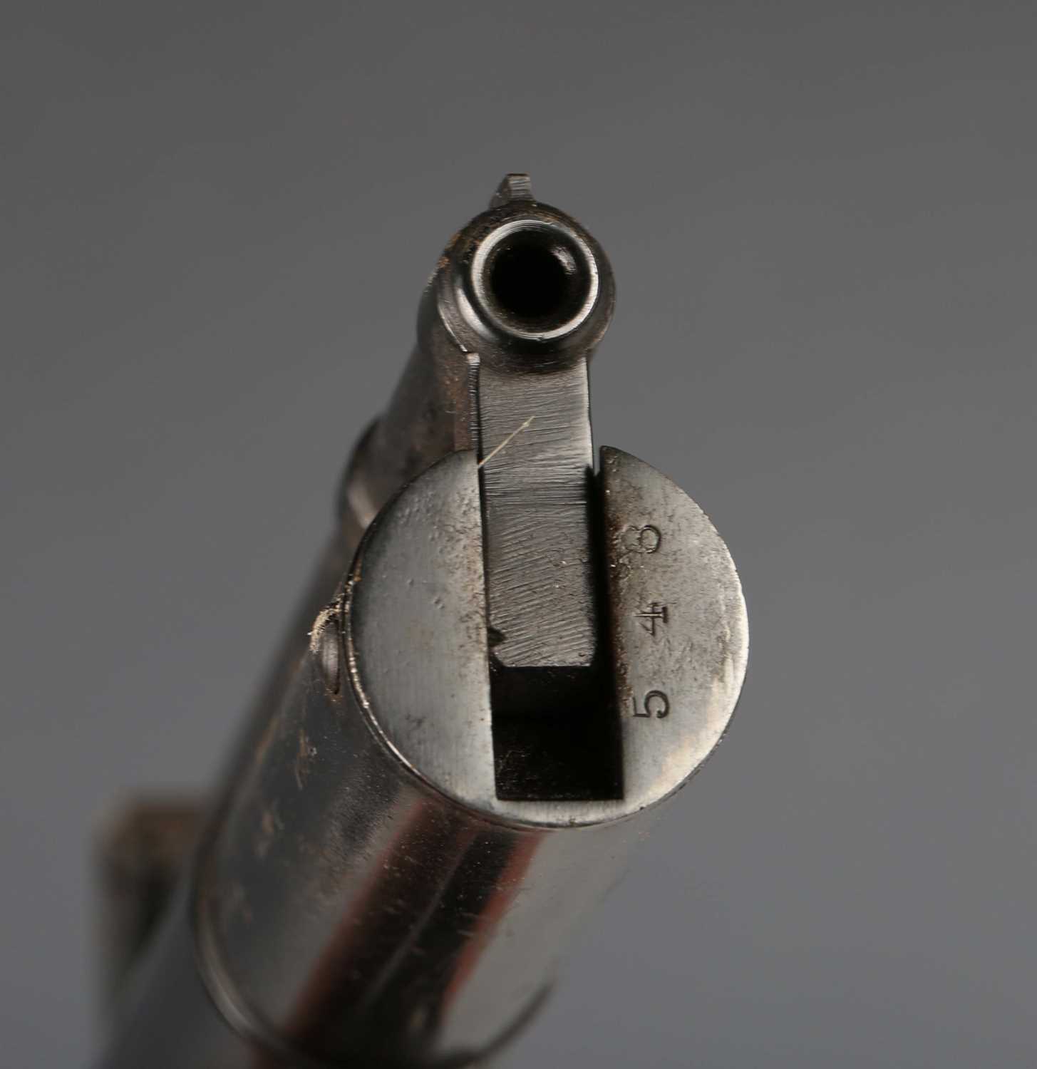 A Webley Mark I .177 air pistol, number '64548', with composite plastic plate grips. - Image 5 of 8