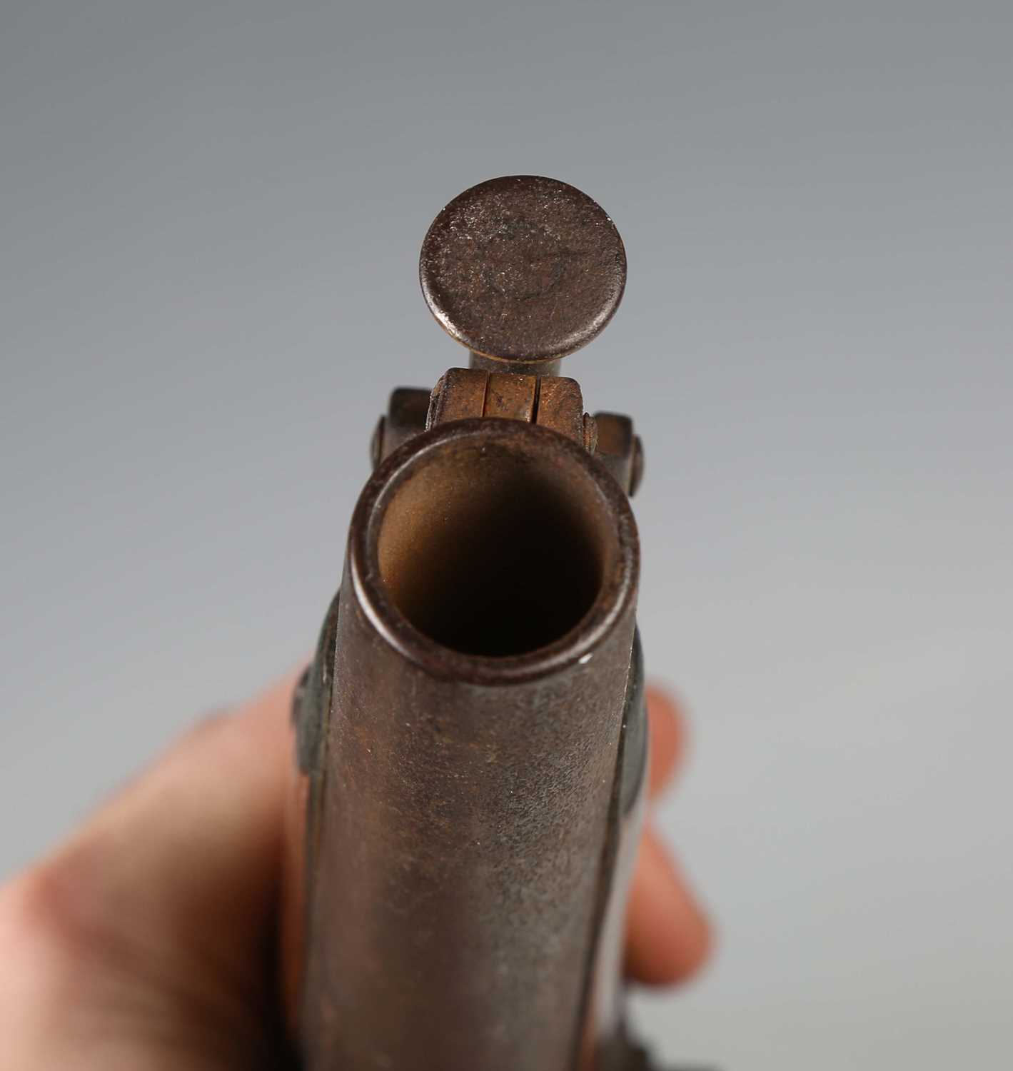A George III officer's flintlock pistol by E. [Ezekiel] Baker, with round barrel, barrel length - Image 9 of 9