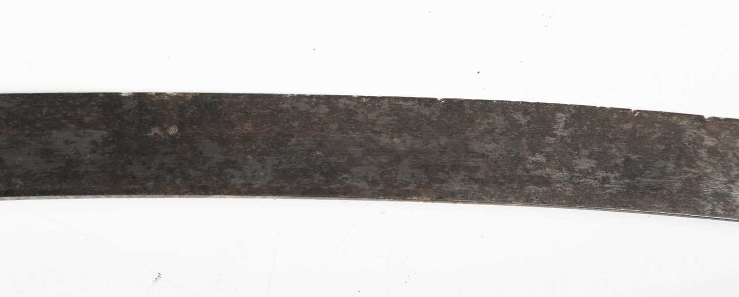 An early 19th century officer's dress sword, possibly of American origin, with curved single-edged - Image 18 of 21