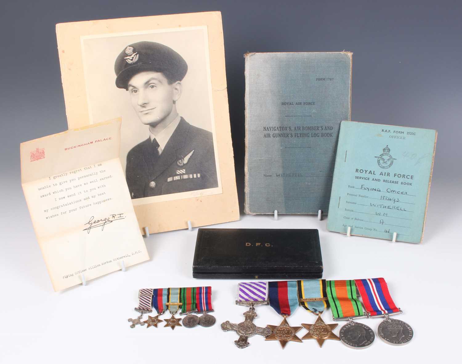 A group of Second World War period awards to William Morton Witherell, RAF, comprising Distinguished