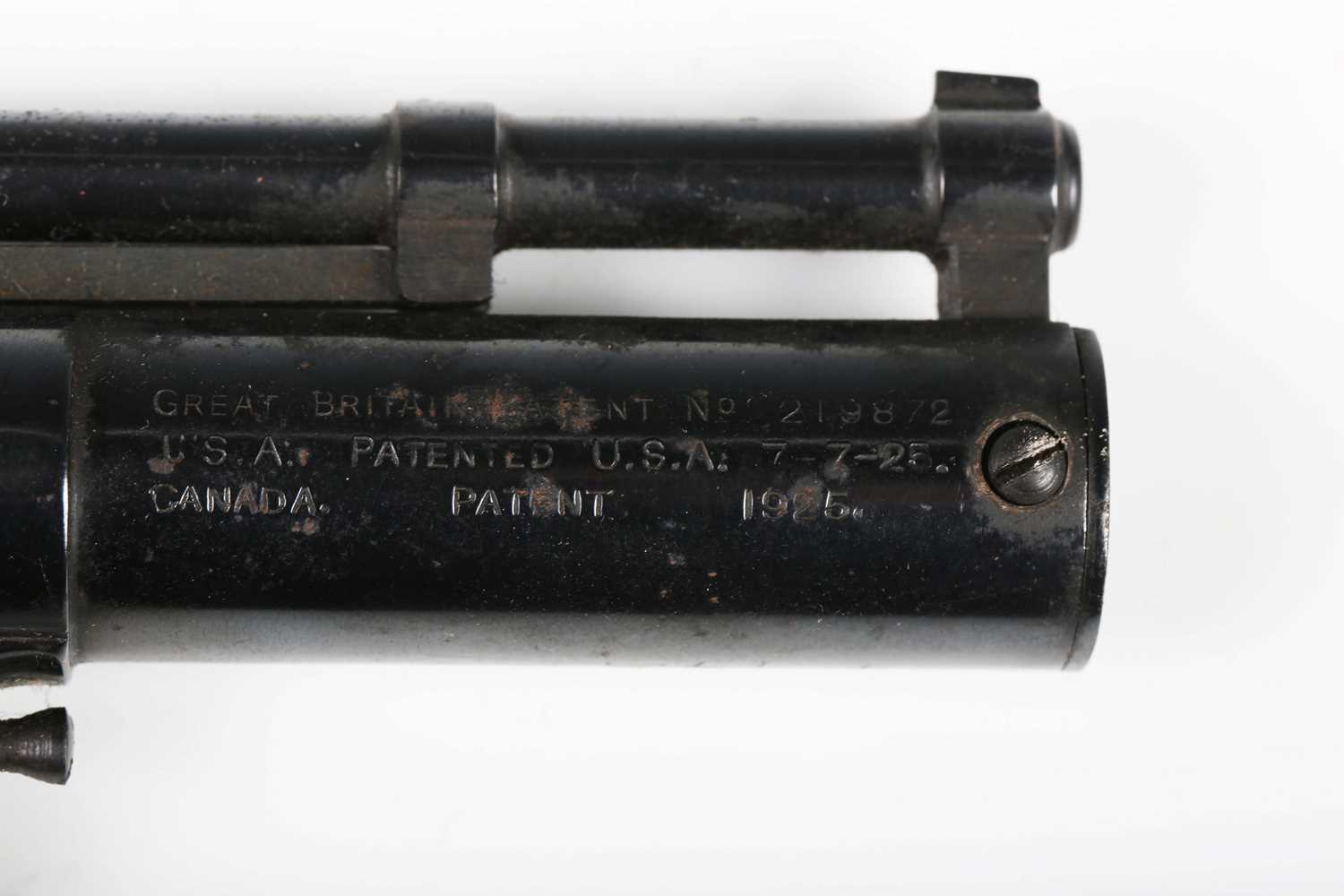 A Webley Mark I .177 air pistol, number '64548', with composite plastic plate grips. - Image 4 of 8