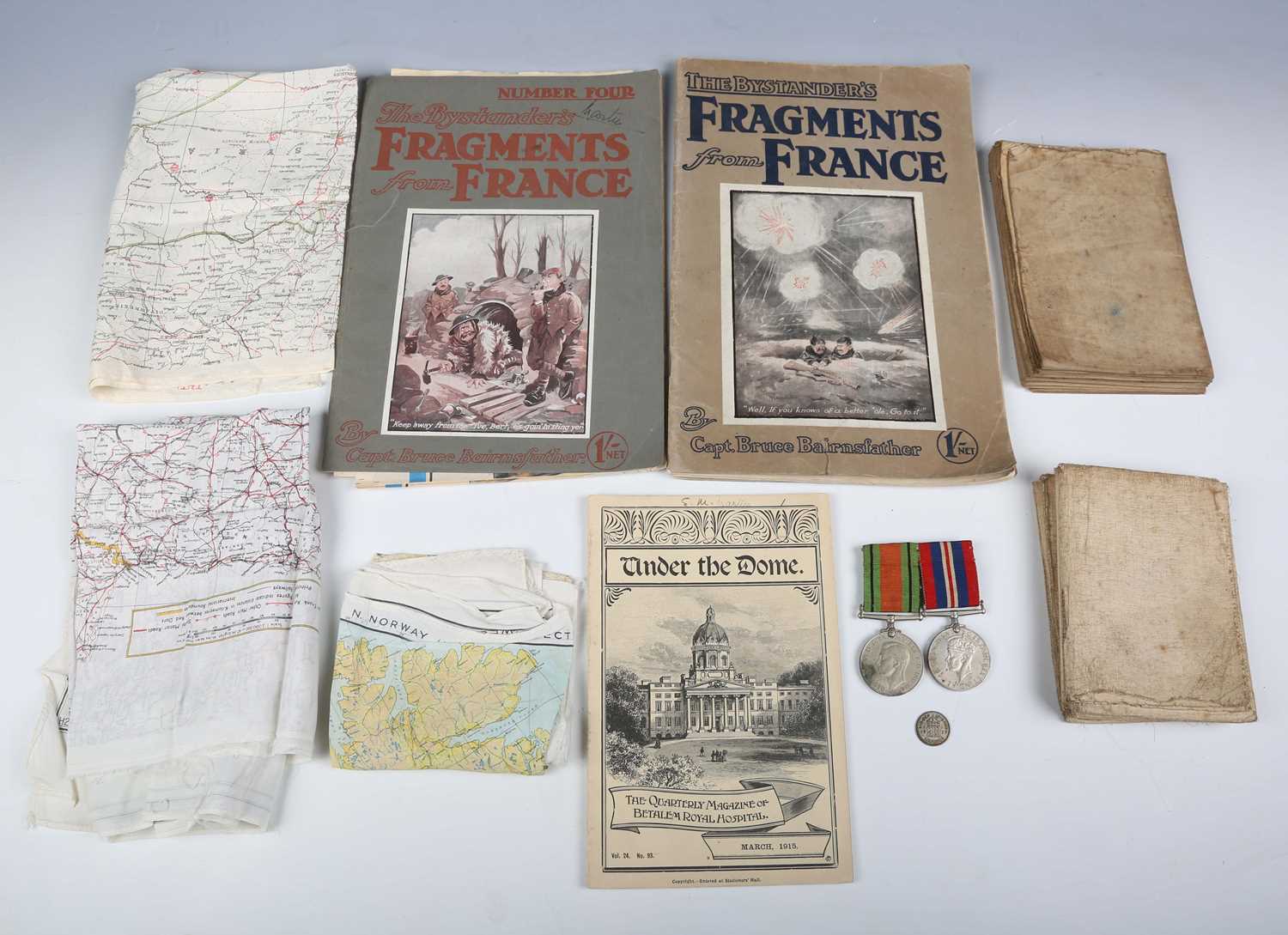 A First World War period cloth-backed printed map of Ypres, Edition 3A, 'Trenches corrected from