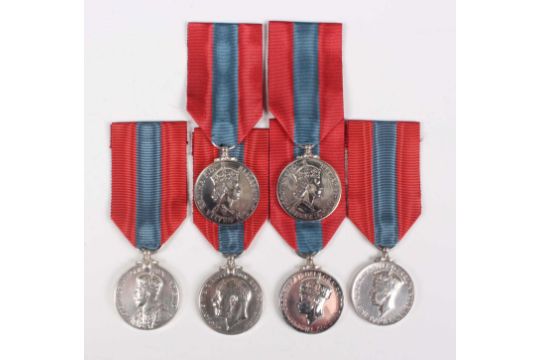 Six Imperial Service Medals, comprising George V crowned head to ‘Arthur Dean’, George V coinage - Image 1 of 19