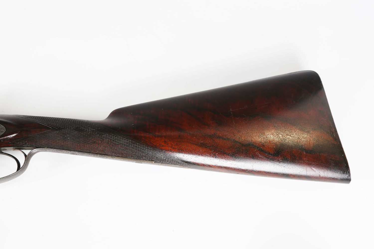 A mid to late 19th century 28 bore double-barrelled percussion sporting gun by Williams & Powell - Image 7 of 11