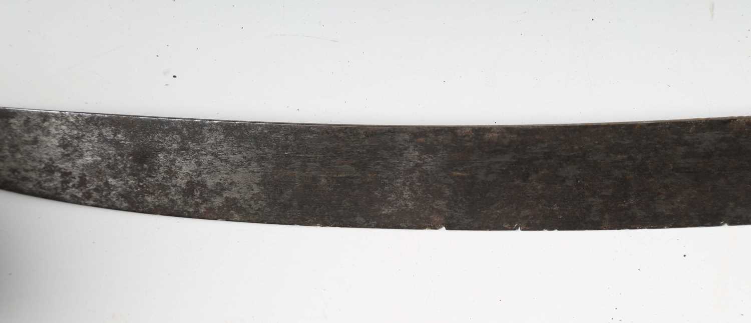 An early 19th century officer's dress sword, possibly of American origin, with curved single-edged - Image 19 of 21