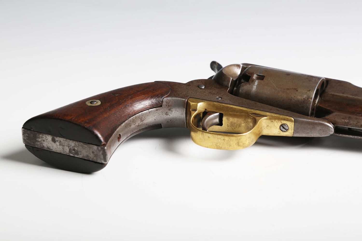 A rare Remington-Beals Model 1858 Navy .36 six-shot percussion revolver, number '10402', with - Image 4 of 6