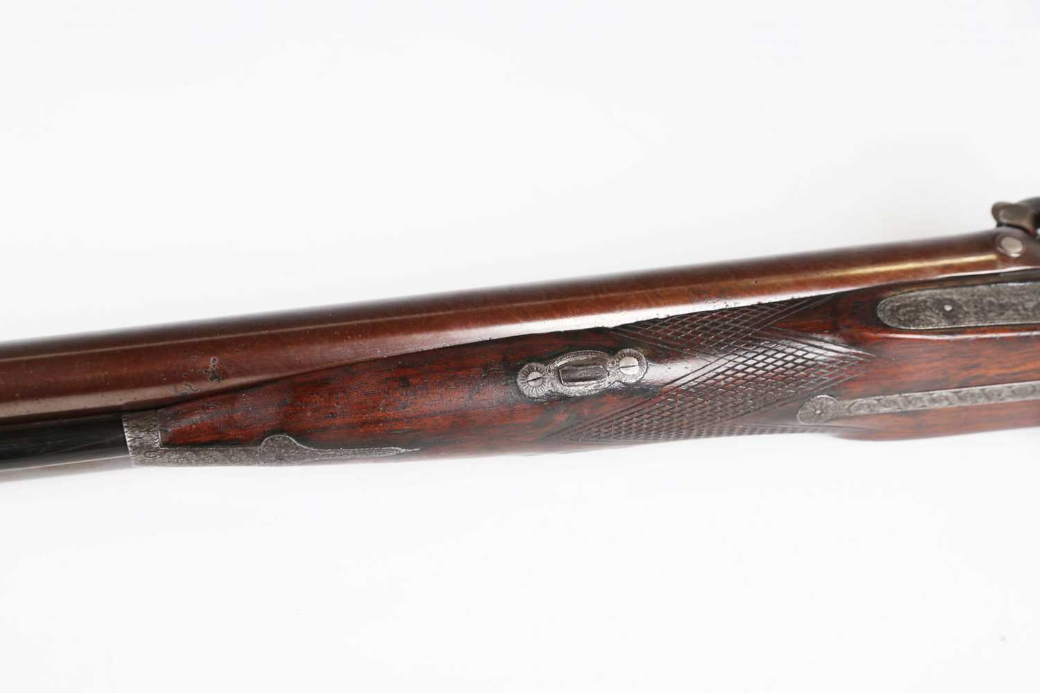 A mid to late 19th century 28 bore double-barrelled percussion sporting gun by Williams & Powell - Image 6 of 11