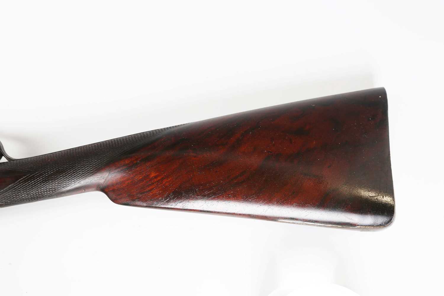 A mid to late 19th century 28 bore double-barrelled percussion sporting gun by Williams & Powell - Image 8 of 11