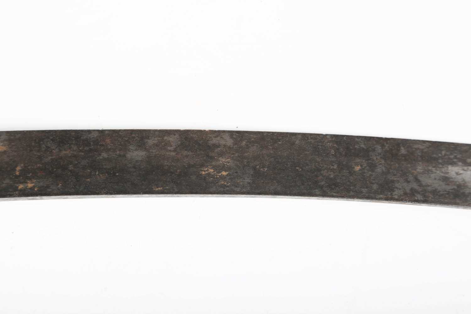 An early 19th century officer's dress sword, possibly of American origin, with curved single-edged - Image 16 of 21