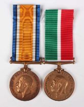 A 1914-18 British War Medal, bronze issue, to ‘2810 Labr. Fazal Ahmed. 2 L.C.’, and a 1914-18