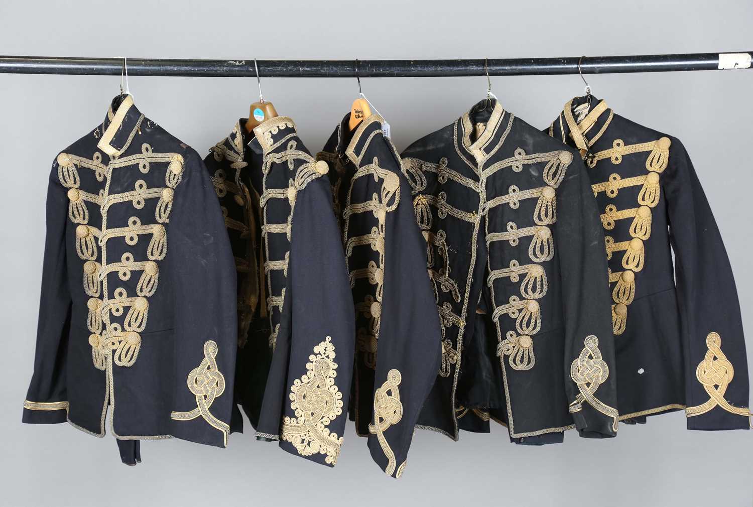 A group of early 20th century officer's dress tunics with bullion-embroidered decoration and rank - Image 14 of 23