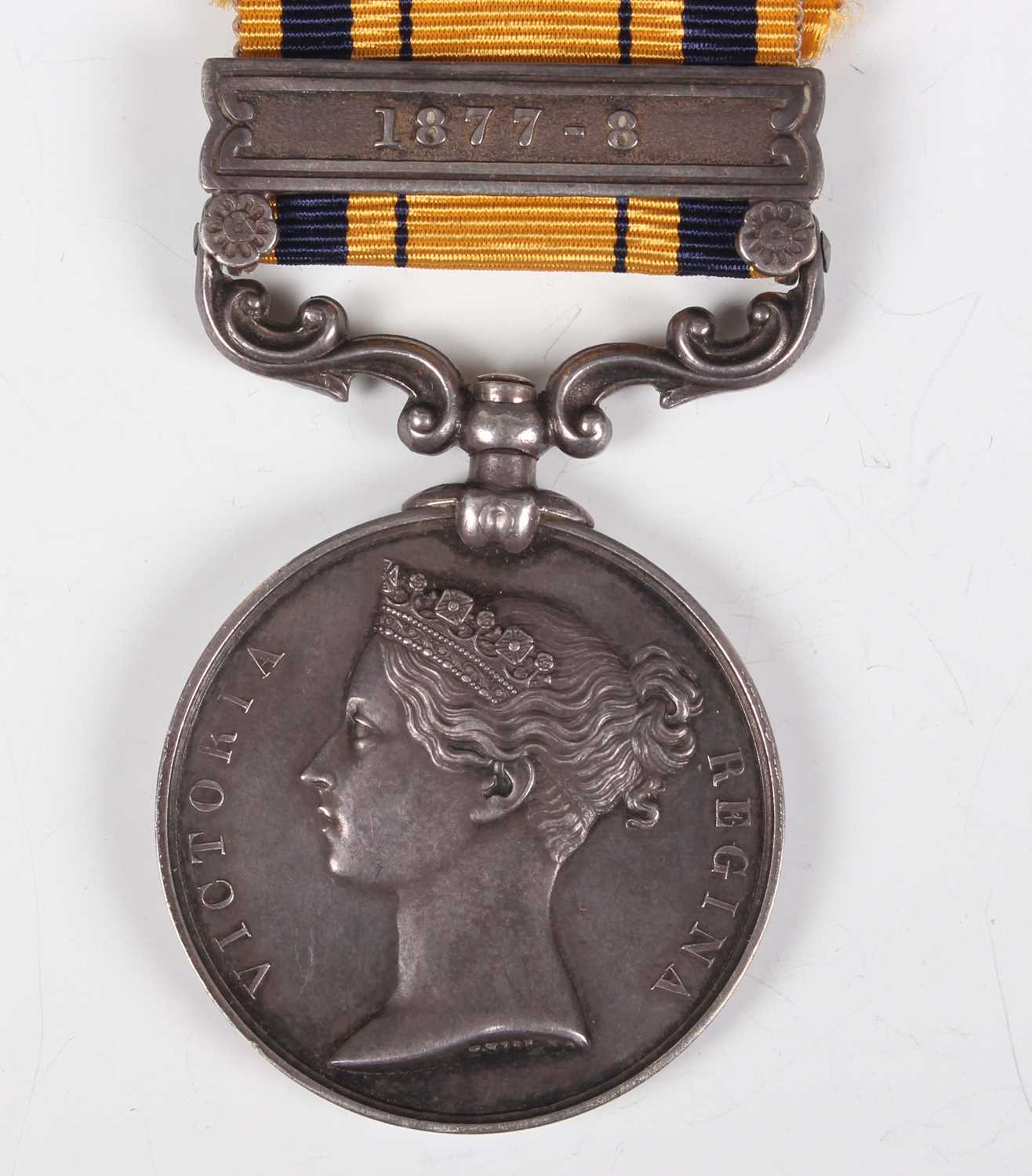 A South Africa Medal with bar ‘1877-8’ to ‘Corpl. D.Botha. Queenstown. Vol:Contgt’, partly - Image 2 of 12