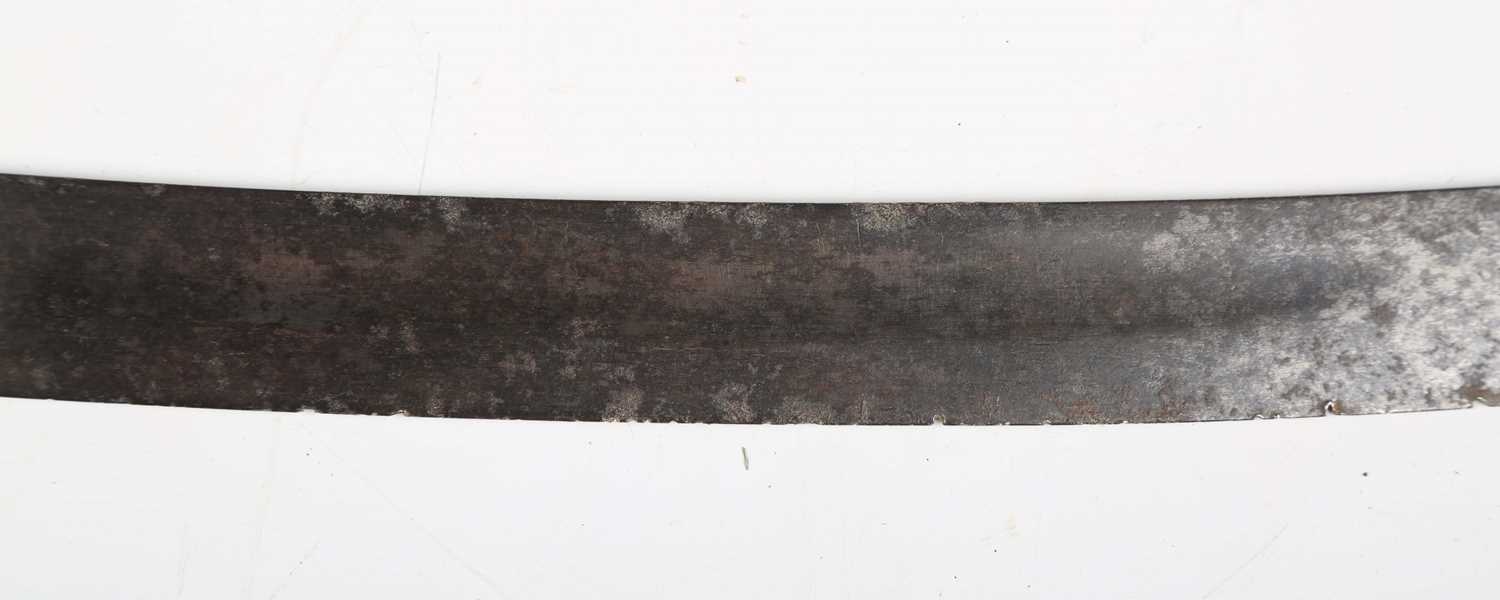 An early 19th century officer's dress sword, possibly of American origin, with curved single-edged - Image 8 of 21