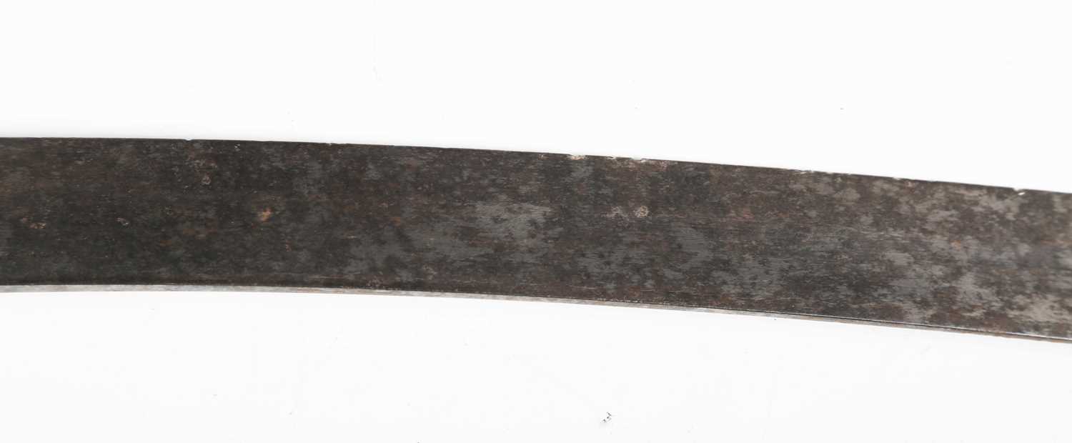 An early 19th century officer's dress sword, possibly of American origin, with curved single-edged - Image 17 of 21