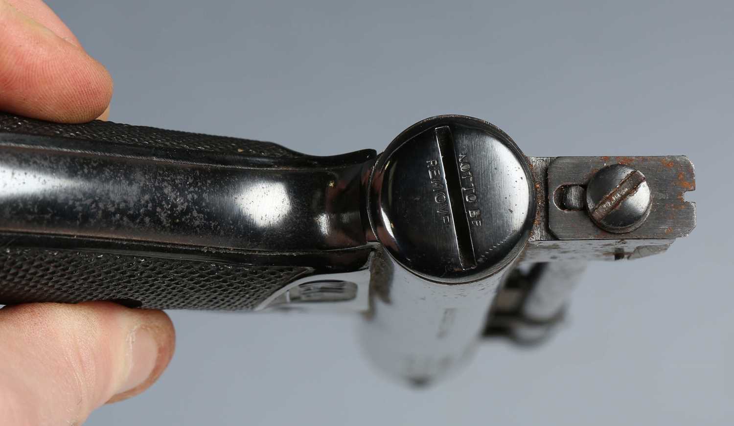 A Webley Mark I .177 air pistol, number '64548', with composite plastic plate grips. - Image 6 of 8