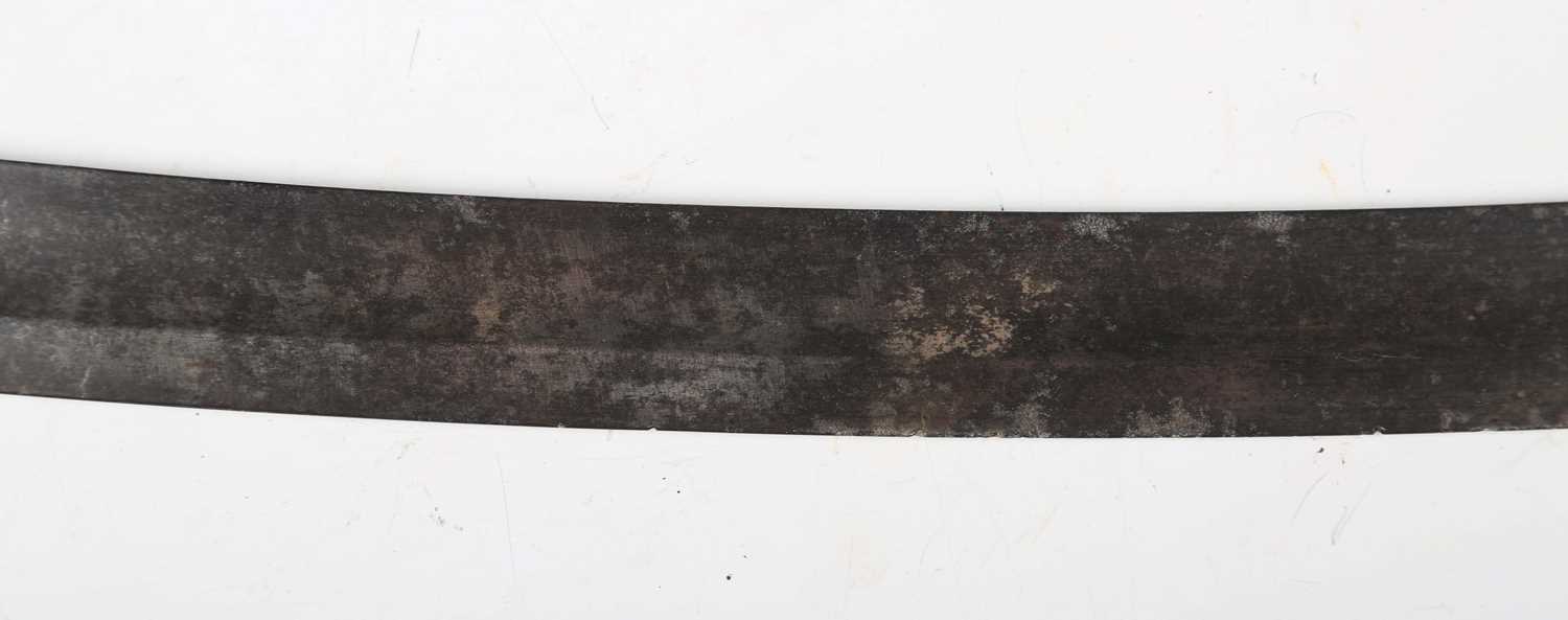 An early 19th century officer's dress sword, possibly of American origin, with curved single-edged - Image 6 of 21