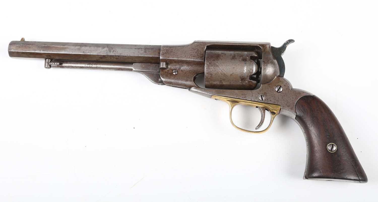 A rare Remington-Beals Model 1858 Navy .36 six-shot percussion revolver, number '10402', with - Image 5 of 6