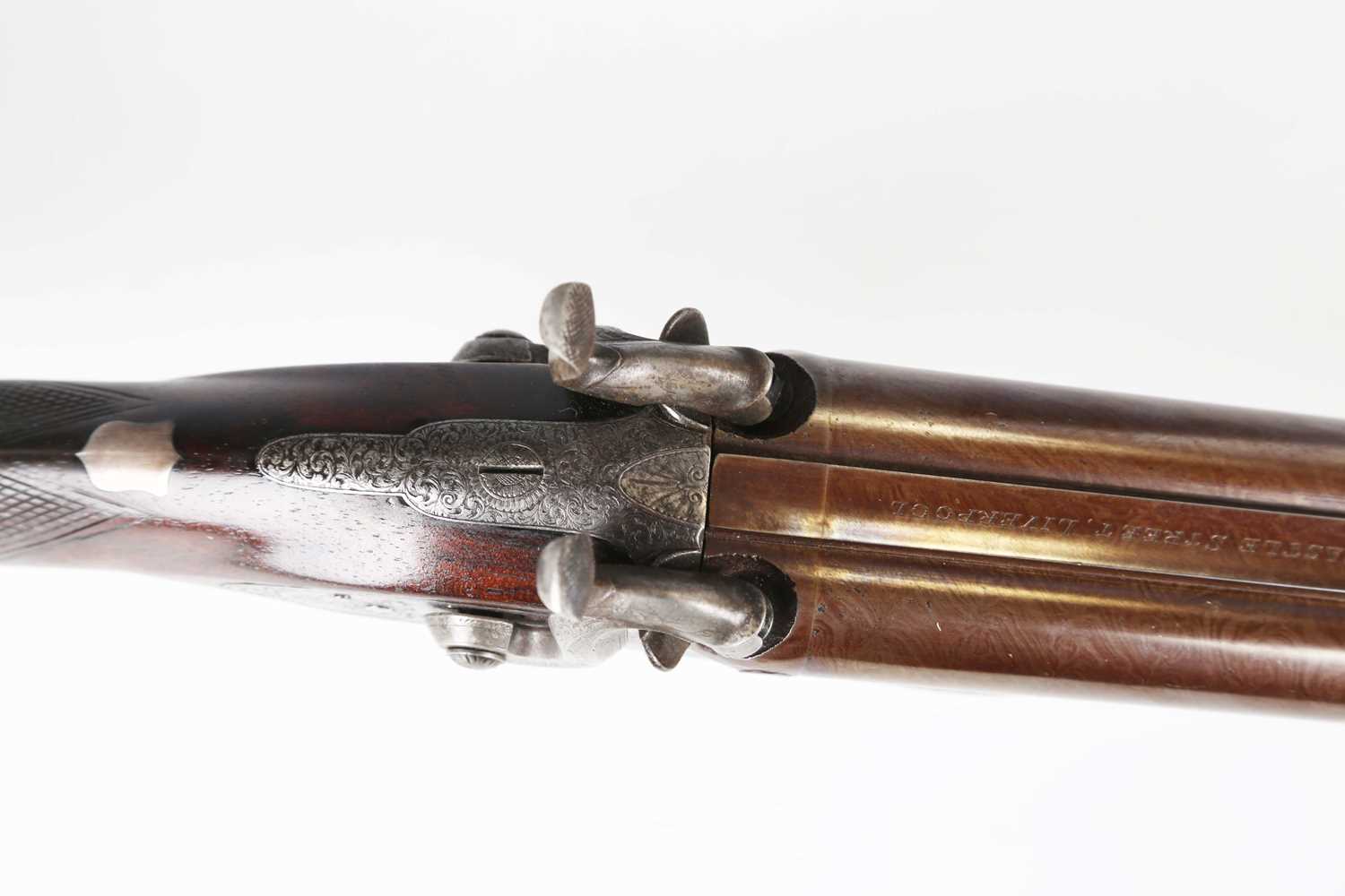 A mid to late 19th century 28 bore double-barrelled percussion sporting gun by Williams & Powell - Image 2 of 11