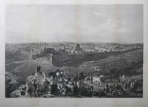 Charles Mottram, after Henry Courtney Selous – ‘Jerusalem in Her Fall’, etching with engraving,