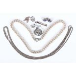 A silver solid curblink neckchain, detailed ‘Sil’, on a sprung hook shaped clasp, weight 168.4g,