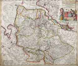 Cornelis Danckerts – ‘Ducatus Bremae & Ferdae maximaeque partis fluminis Visurgis description per