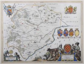 Willem Blaeu – ‘Rutlandia Comitatus, Rutlandshire’ (Map of the County of Rutland), 17th century