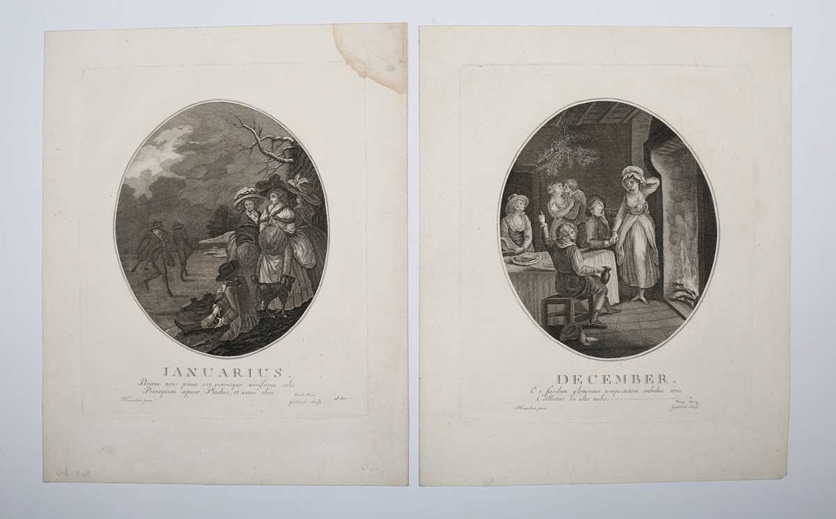 Armedeo Gabrieli, after William Hamilton – Months of the Year, twelve 18th century etchings with - Image 3 of 9