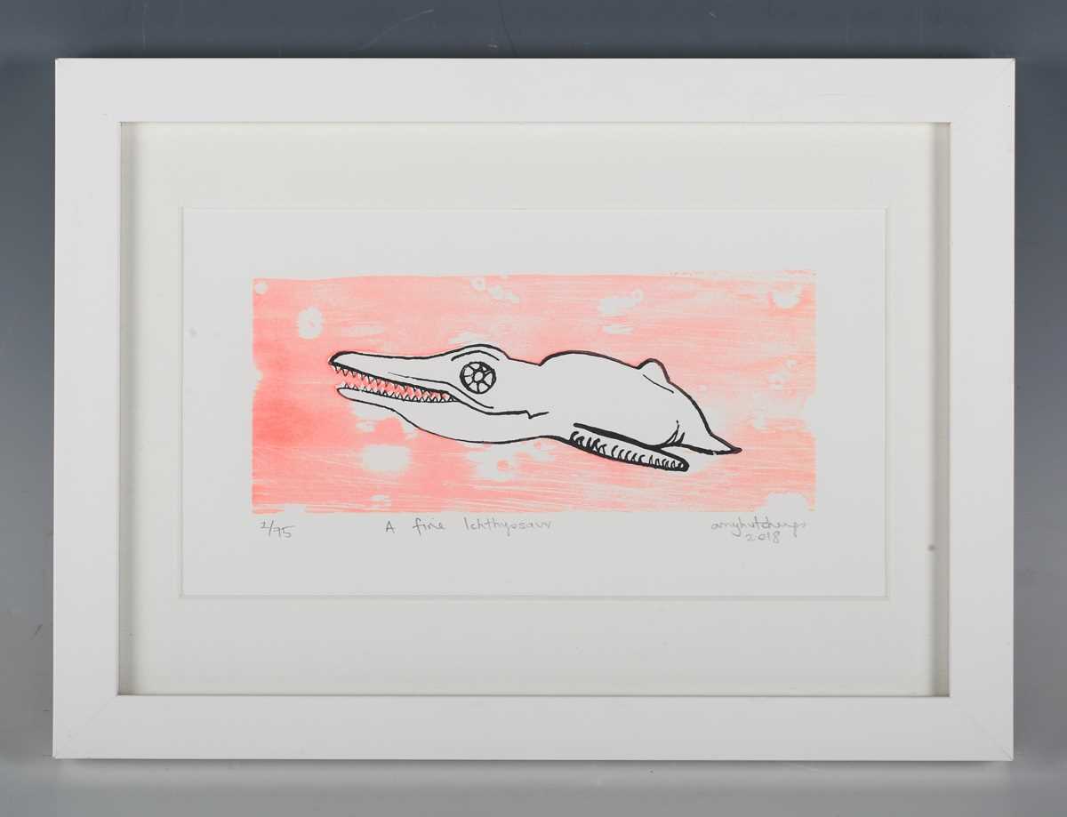Liz Whiteman-Smith – ‘Tweed footed Booby’, 21st century screenprint, signed, titled and editioned - Image 9 of 9