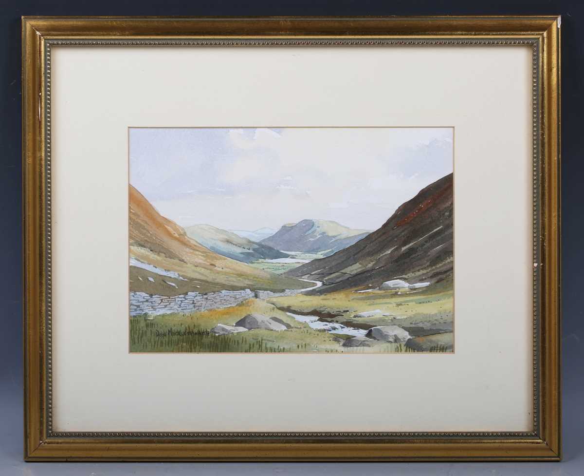 Don Mickelthwaite – Lake District Views, a pair of 20th century watercolours, both signed recto with - Image 7 of 10