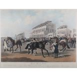 Charles Hunt, after John Frederick Herring – ‘Grand Stand, Ascot’, engraving with aquatint and