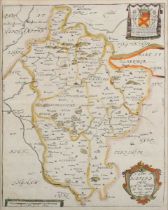 Richard Blome – ‘A Mapp of Bedfordshire with its Hundreds’ (Map of the County of Bedfordshire), 17th