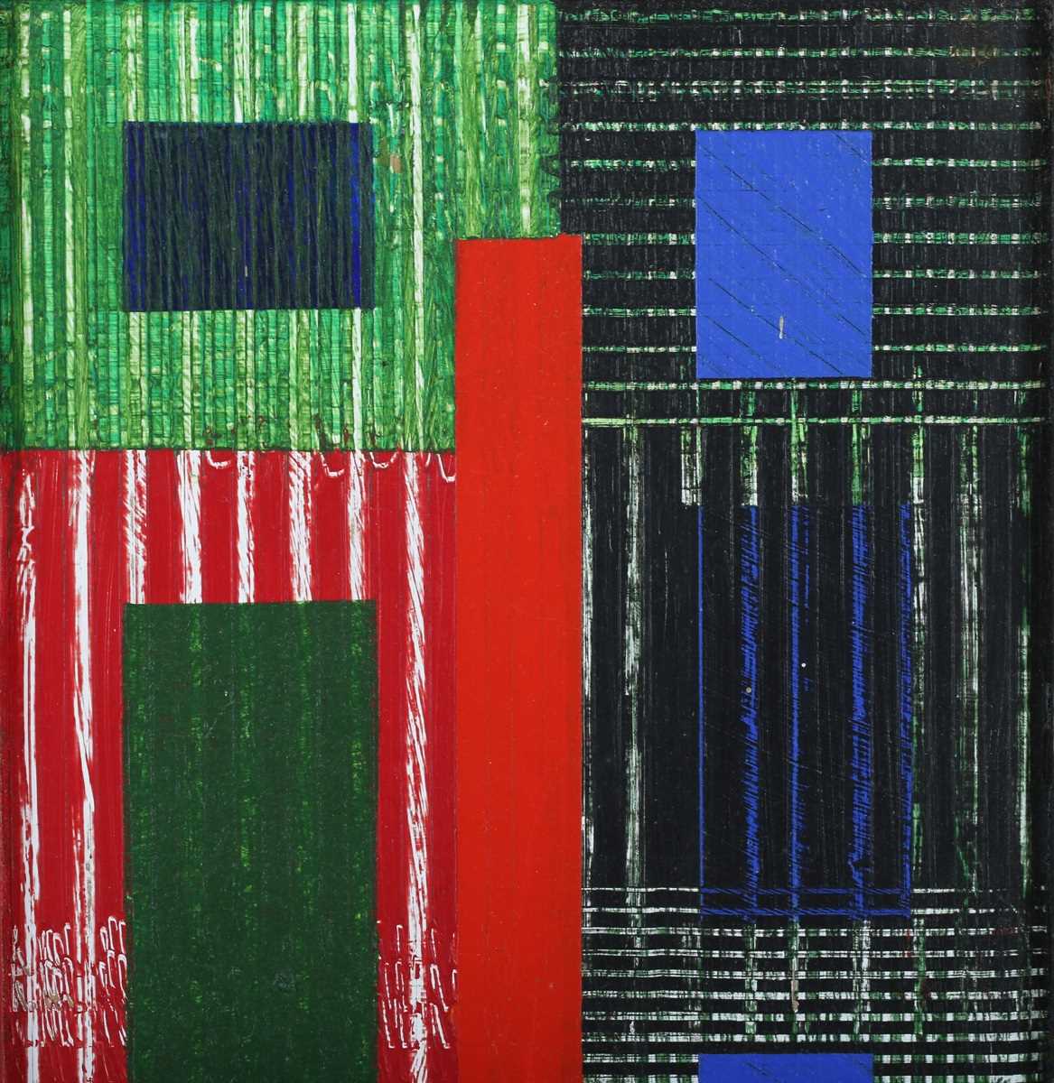 Theodore Mendez - Abstract Composition, mixed media on panel, signed and dated 1993 verso, 18cm x - Bild 9 aus 17