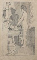 Walter Sickert – ‘Sally’, etching on laid paper, published by Carfax & Co circa 1915, 17cm x 11cm,