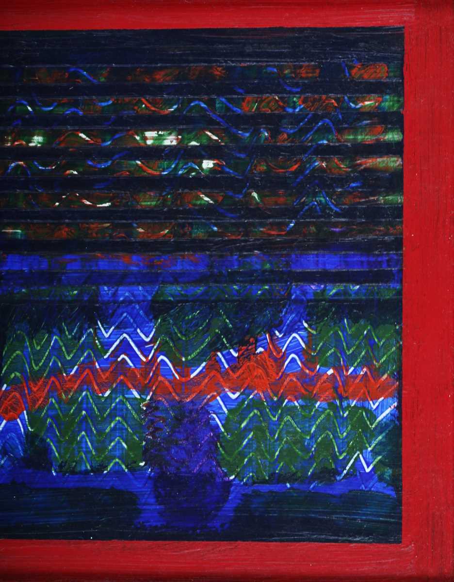 Theodore Mendez - Abstract Composition, mixed media on panel, signed and dated 1993 verso, 18cm x - Image 3 of 17