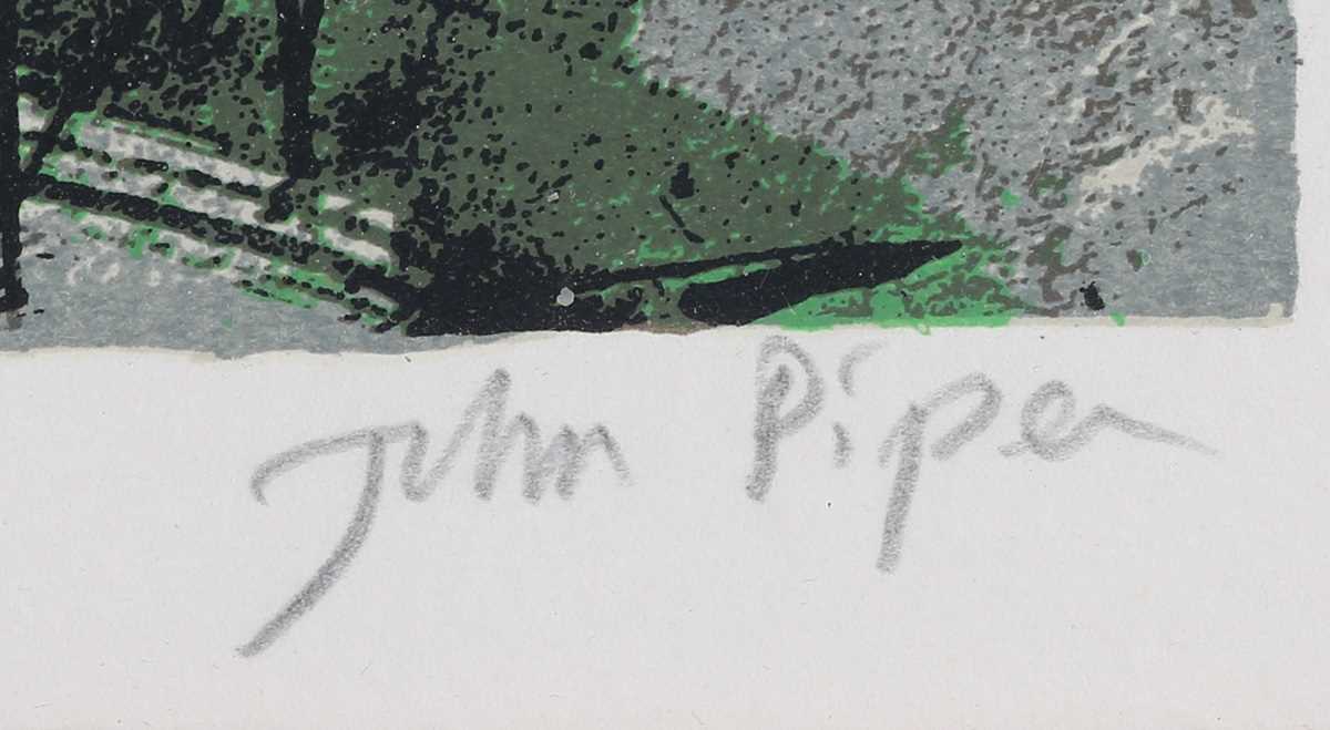 John Piper – Ruishton, screenprint, signed and editioned 3/100 in pencil, published 1986, 70.5cm x - Image 3 of 5