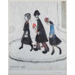 Laurence Stephen Lowry [L.S. Lowry] – ‘The Family’, offset lithograph signed in ink and with Fine