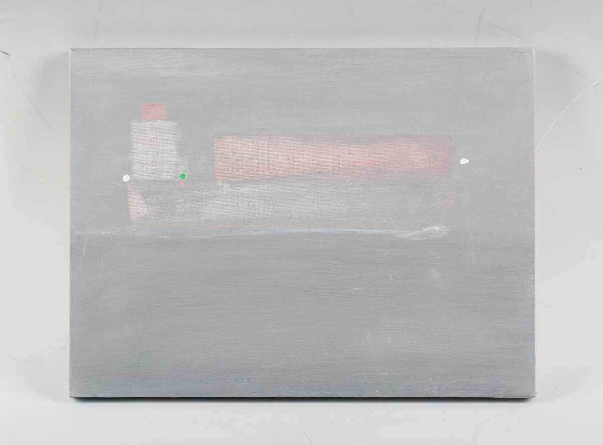 John Hoskin – Abstract Composition, pencil with charcoal and watercolour, signed with initials and - Bild 4 aus 6