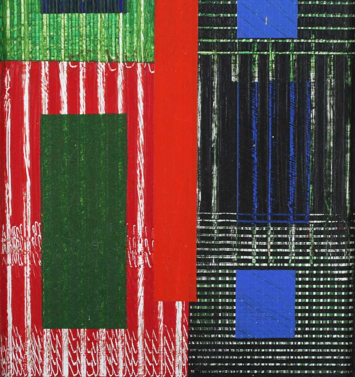 Theodore Mendez - Abstract Composition, mixed media on panel, signed and dated 1993 verso, 18cm x - Bild 10 aus 17