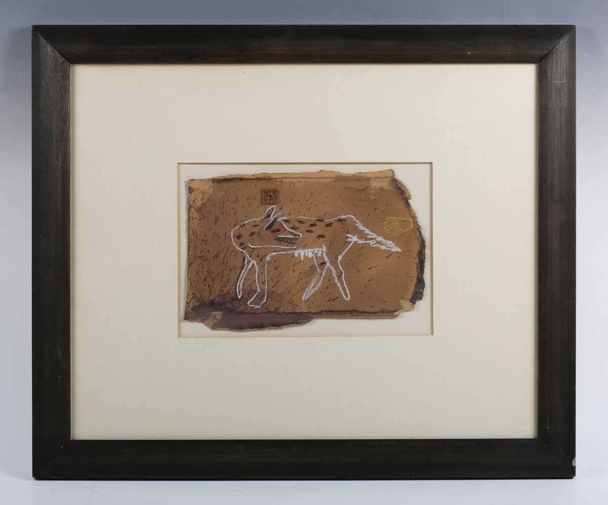 Shelly Goldsmith – ‘She Wolf’, ink with pastel on card, signed and dated 1987 recto, titled label - Image 2 of 13