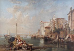 After Clarkson Frederick Stanfield – The Canal of the Giudecca, and the Church of the Gesuati,