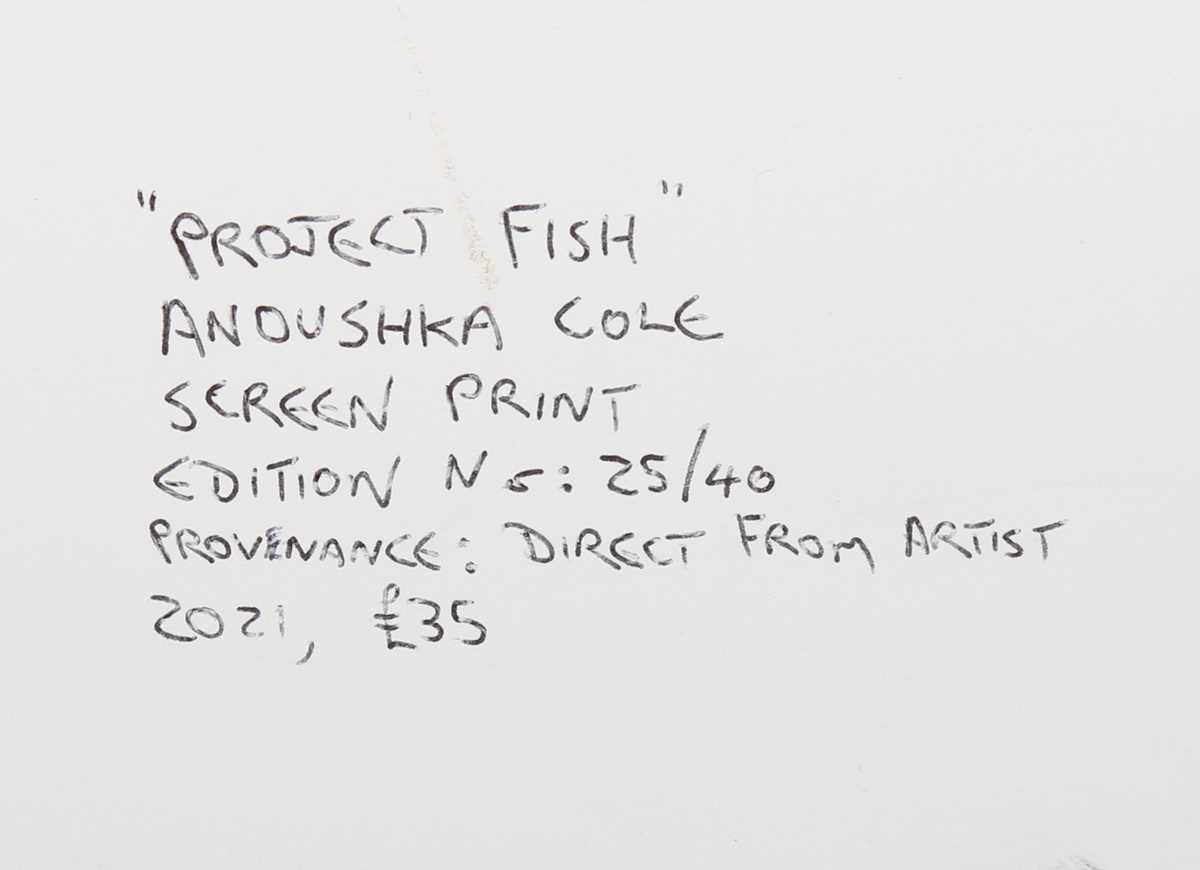 Anoushka Cole – ‘Project Fish’, 21st century screenprint, signed, titled and editioned 25/40 in - Image 5 of 10